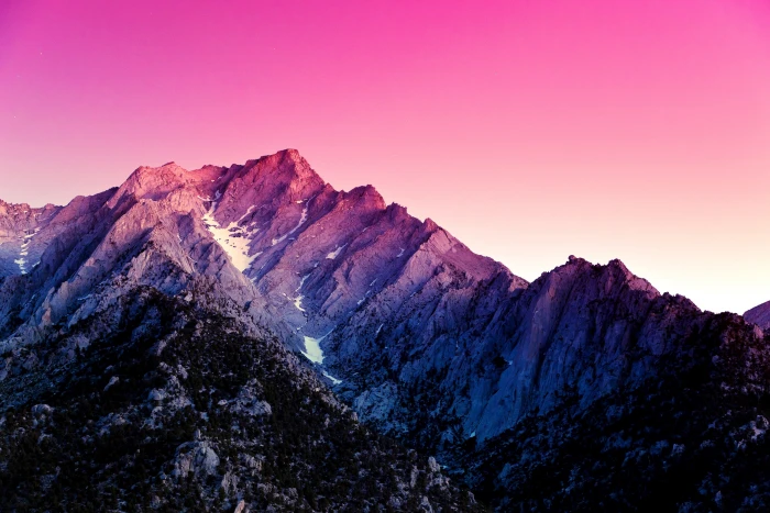 mountain top gray and black wallpaper purple mountains 2k 4k