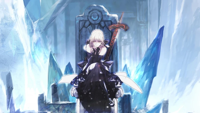 Saber Alter wallpaper anime girls Fate Stay Night throne 2k 4k 5k