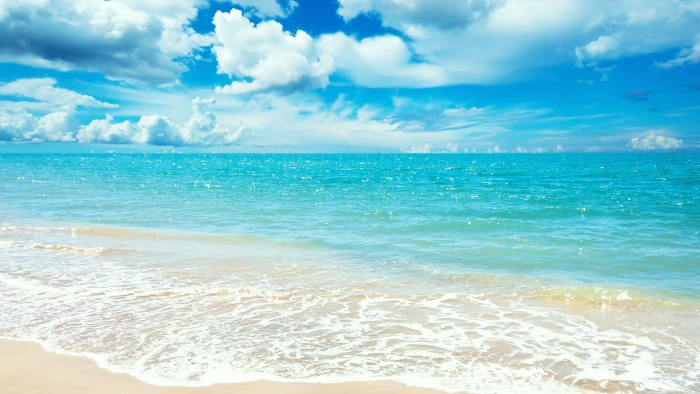 seashore during daytime Ocean wallpaper beach clouds 2k 4k 5k