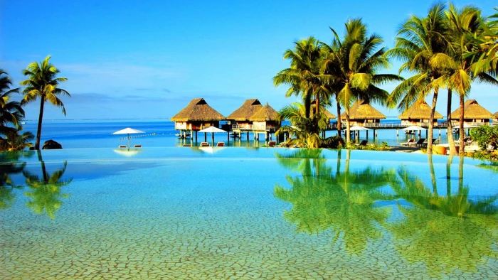 travel awesome wonderful amazing apartments pool reflected 2k 4k