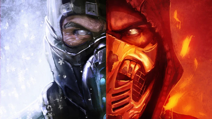 Video Game Mortal Kombat 11 Scorpion Sub Zero 2k 4k