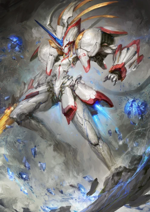 white and red robot wallpaper Darling in the FranXX Code 2k 4k