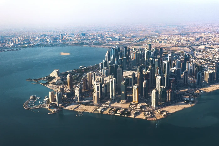 aerial photography of concrete buildings nature scenery outdoors 2k 4k