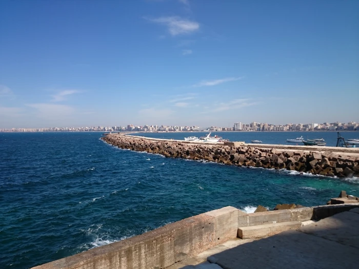 Alexandria Mediterranean Egypt sea sky blue outdoors 2k 4k 5k