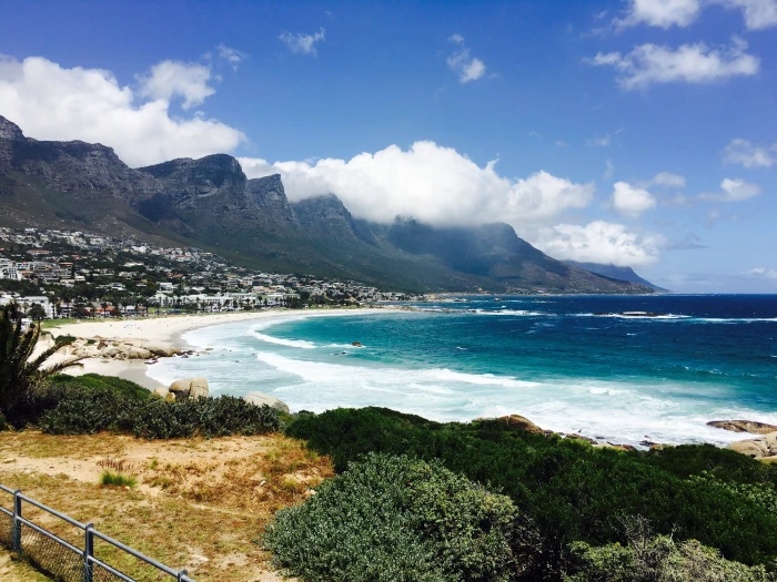 beach line HD wallpaper Cape Town Camps Bay South Africa Rock 2k 4k