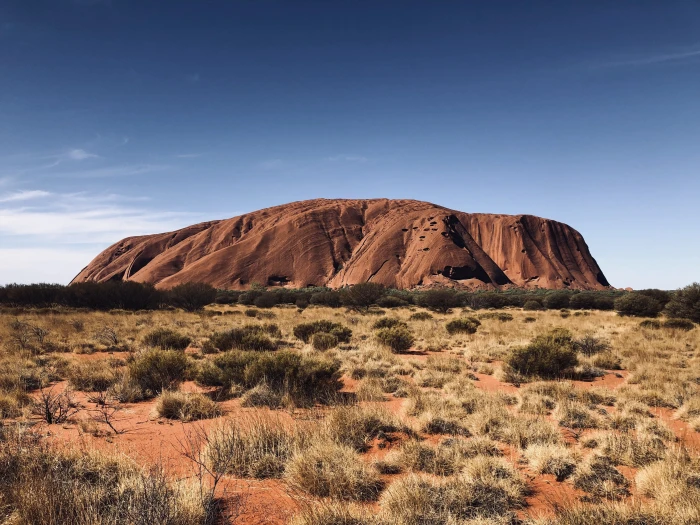 outdoors mesa desert plateau ayers spring uluru australia 2k 4k