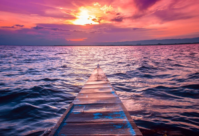 philippines lapu city landscape beach ocean sunset 2k 4k