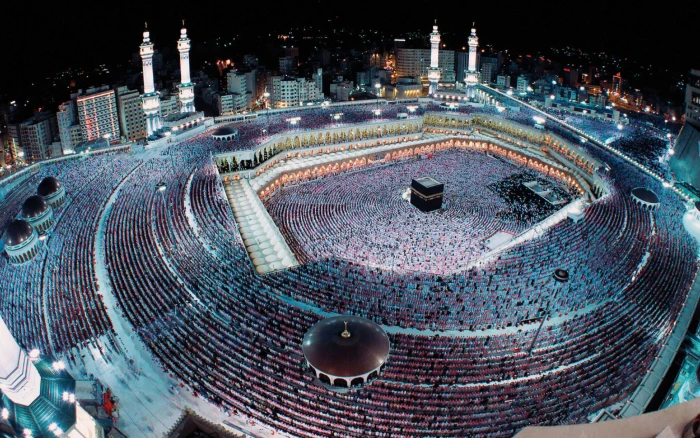 Sanctuary Around Kaaba Is Called Al Masjid Haram Mosque Holy Mecca In Saudi Arabia Wallpaper Hd 2k