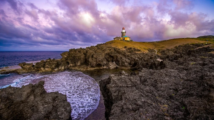 waves landscape photography batanes island basco lighthouse 2k 4k 5k