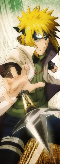 yellow haired male anime character Naruto Shippuuden Namikaze Minato 2k