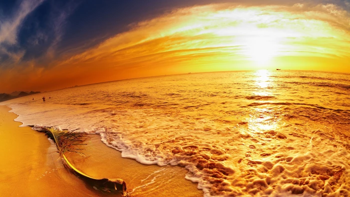 beach ocean sea sunset travel 2k 4k 5k