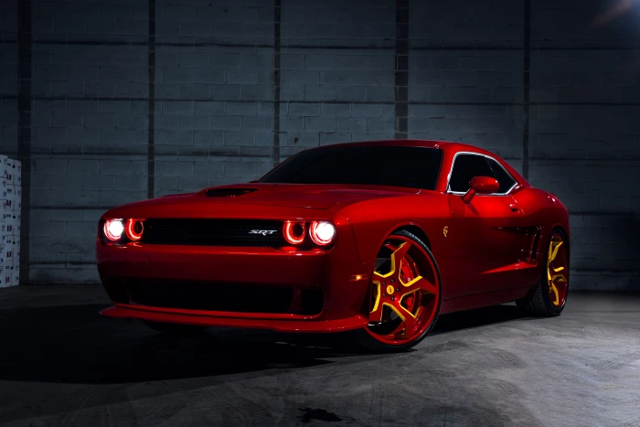 dodge challenger cars hd red mode of transportation 2k 4k 5k