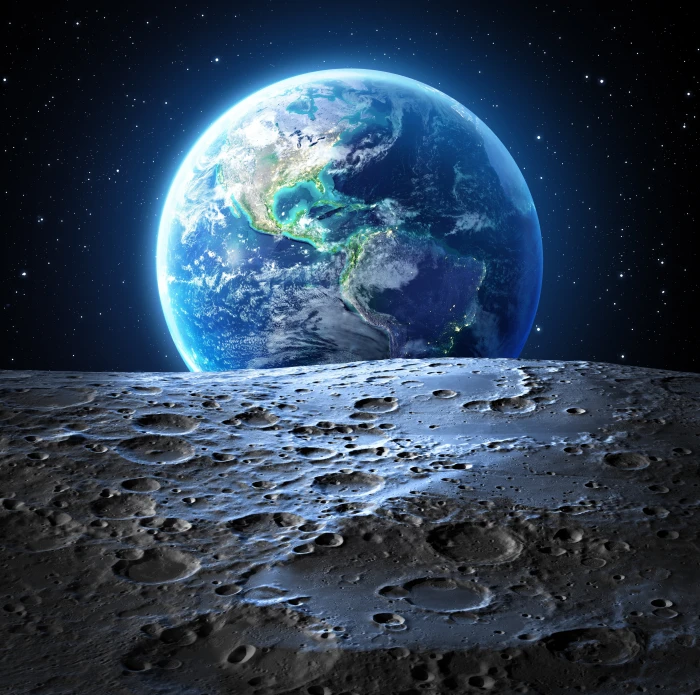 earth moon nature hd digital universe space planet 2k 4k
