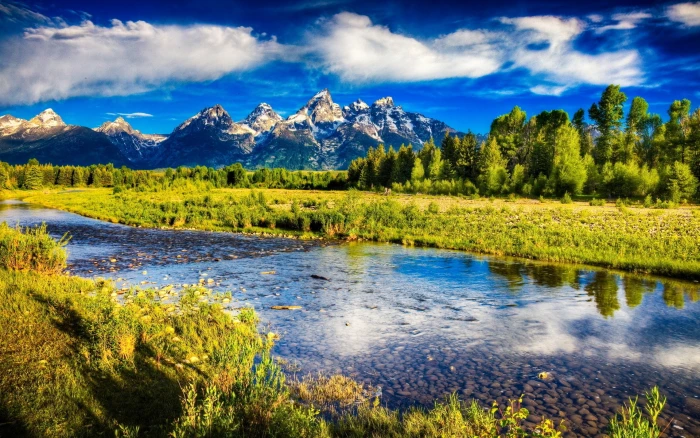 Grand Teton National Park Wyoming Rocky Mountains Beautiful Nature Mountain Scenery Desktop Wallpaper Hd Widescreen 2k 4k