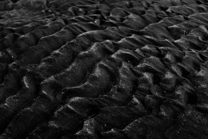 grayscale photography of sand ripple wave beach black and white 2k 4k 5k