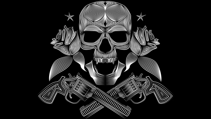 gun n roses skull hd artist artwork digital art 2k 4k 5k 8k