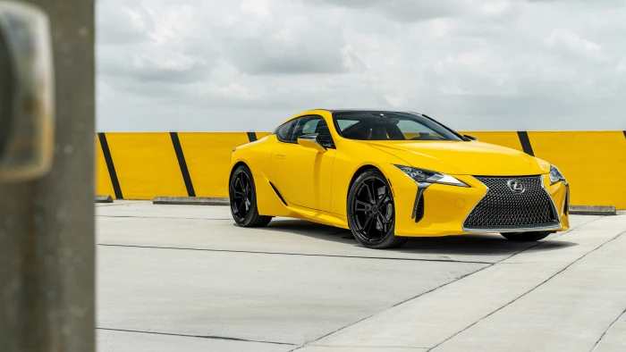 Lexus LC Yellow 2k 4k 5k 8k