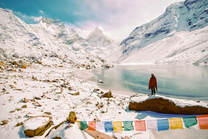 nature outdoors mountain ice person human snow clothing 2k 4k 5k