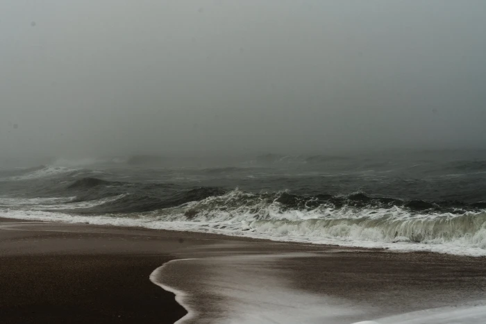 water waves sea nature outdoors fog storm shoreline 2k 4k 5k