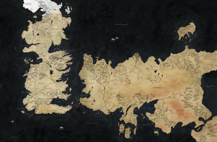 black and brown map illustration Game of Thrones no people 2k 4k 5k