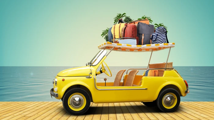 funny summertime vacation handbag travel car beach sea 2k 4k 5k 8k