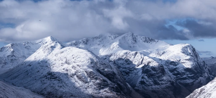 landscape photography of snowy mountain glencoe Helicopter 2k 4k 5k