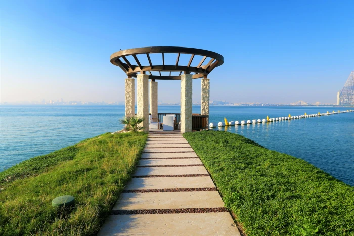 marine canopy cruise sky travel qatar doha blue ocean 2k 4k 5k