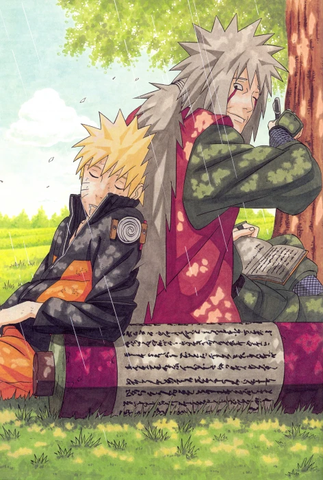 Naruto and Jiraiya digital wallpaper Shippuuden Masashi Kishimoto 2k