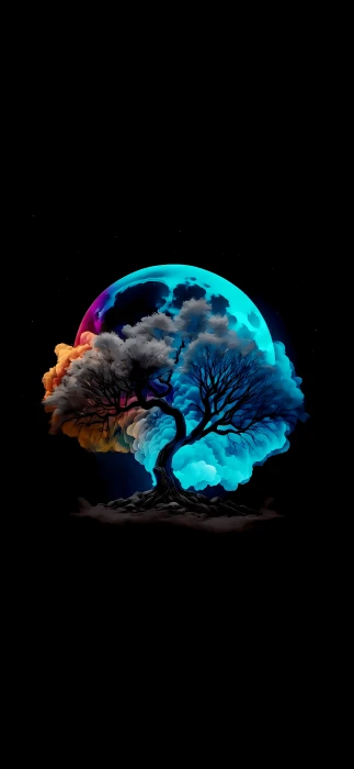 Moon Tree amoled minimalism