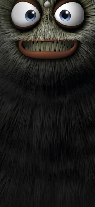 Monster eyes teeth cute and creepy mobile