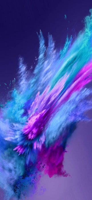 Colorful splash abstract digital spray pink blue