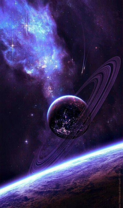 space saturn earth view planet