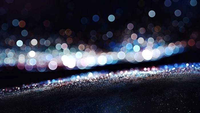 bokeh blue and white photography lights macro circle 2k