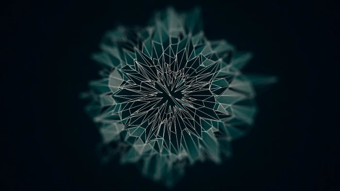 green and black mosaic wallpaper digital art simple background 2k