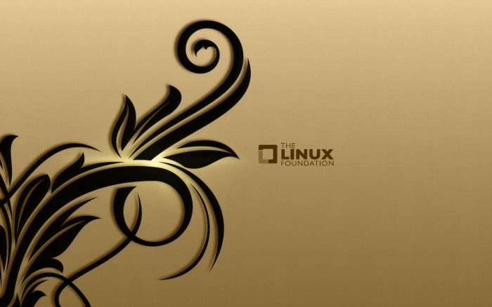 Linux Foundation Background The logo Computers abstract 2k