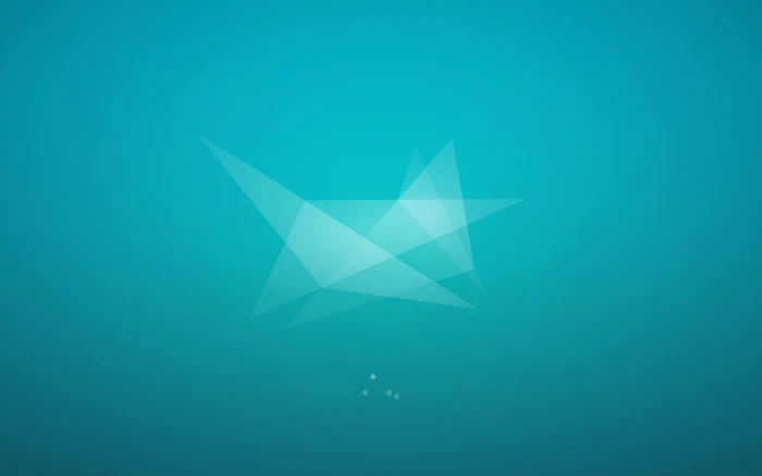 Linux Xubuntu Xfce cyan background blue shape no people 2k