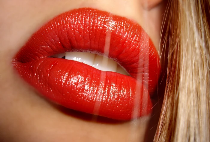 lips women red lipstick mouth macro 2k