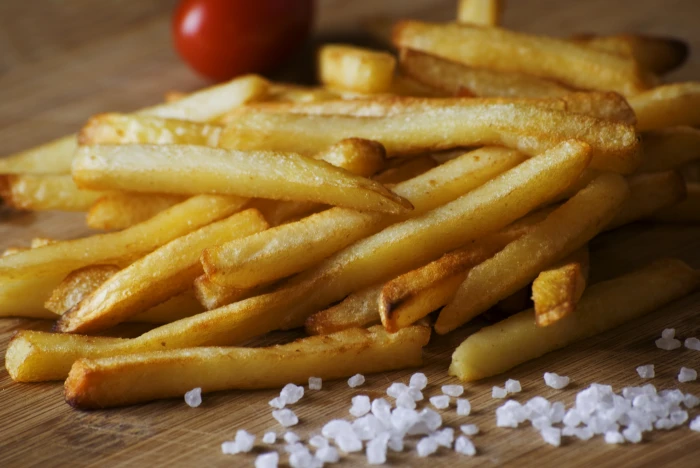 shallow focus photography of potato fries french brown chopping 2k 4k