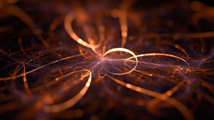 optical fiber light digital art artistic lighting macro 2k 4k