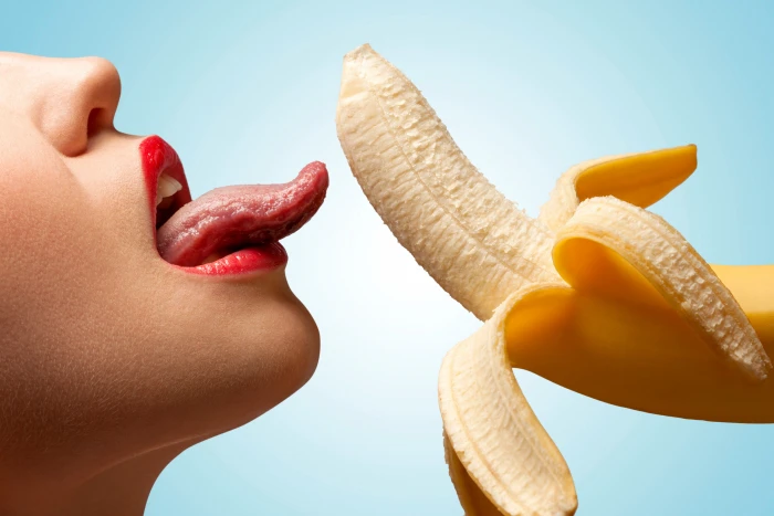 yellow banana language girl life background view food positive 2k 4k 5k