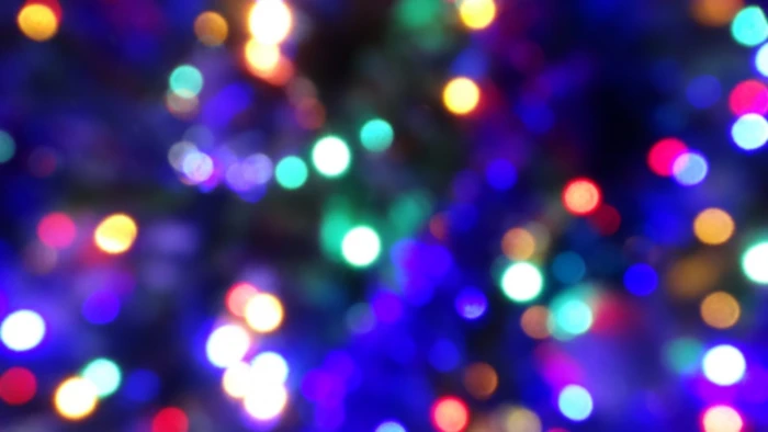 assorted color bokeh lights christmas background colors blur 2k