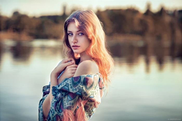 Beautiful Girl Blonde Photography Nature Bokeh 2k