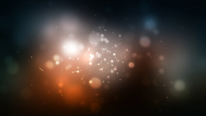 bokeh lights gradient blurred digital art night star space 2k
