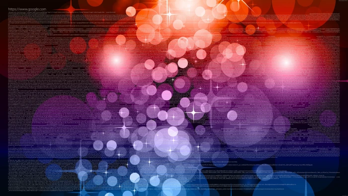 Abstract code on a multicolor background bokeh light photography 2k 4k 5k 8k