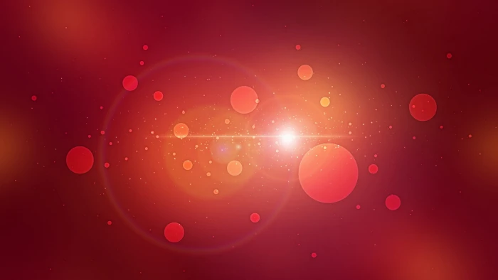 Bokeh Red Light HD digital artwork 2k