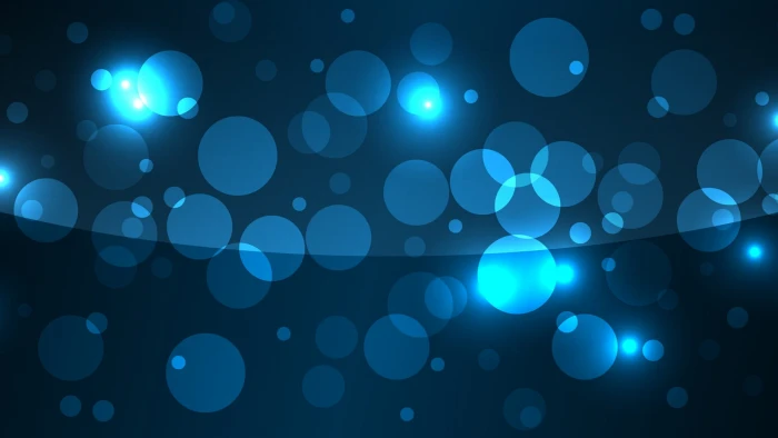 bokeh abstract vector pattern blue 2k