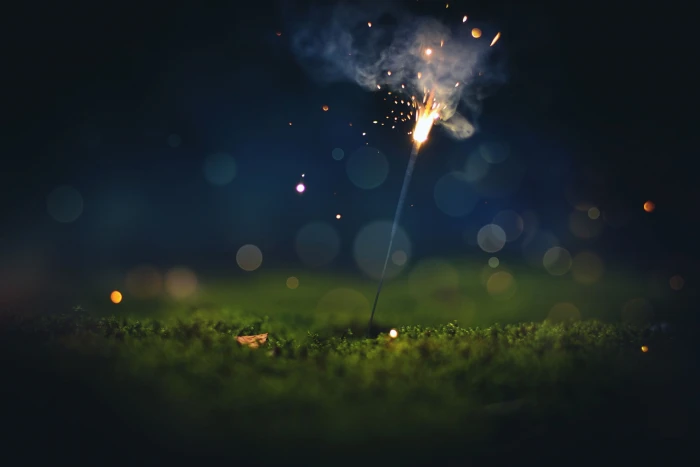 gray firecracker lighted on in focus photography macro of fireworks during nighttime 2k