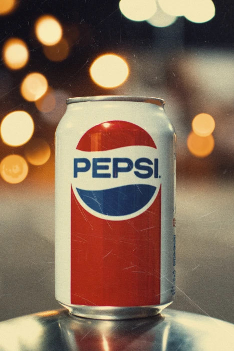 Pepsi can on gray surface light vintage bokeh brand depth of field 2k