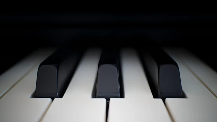 piano keys closeup photo of black and white keyboard bokeh 2k 4k 5k
