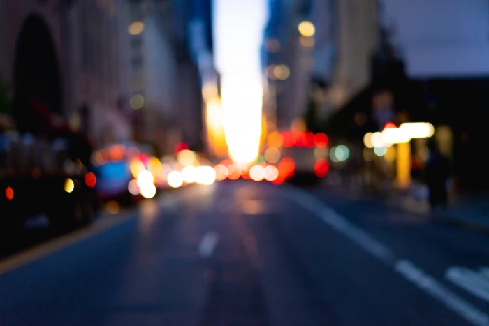 shallow focus photography of road light city blur bokeh background 2k 4k 5k